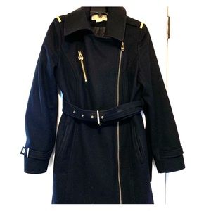 Michael Kora black pea coat